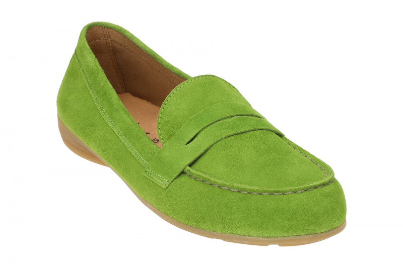 Gabor Schuhe Mokassin Slipper grün 44.200.11