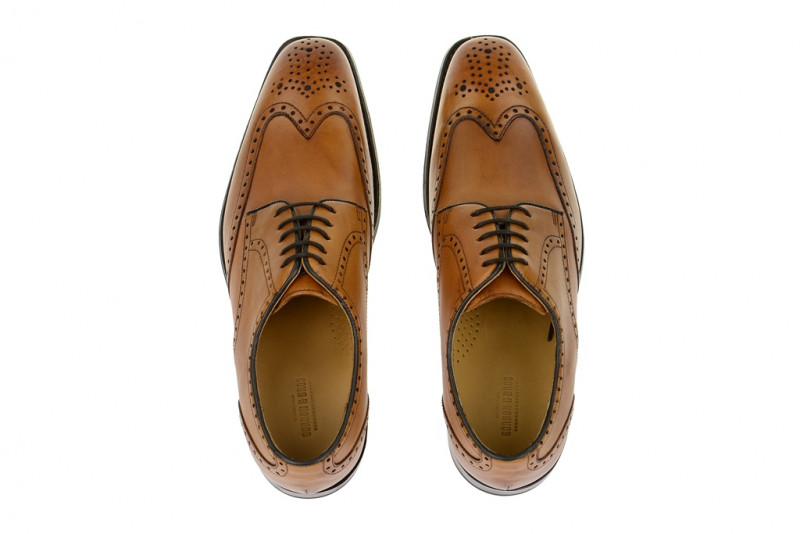 Gordon & Bros. Havret 2466 tan braun rahmengenähte Schuhe