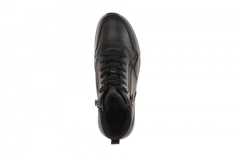 Gabor RollingSoft Mid-Sneakers Stiefel schwarz Glattleder 0803.03.004