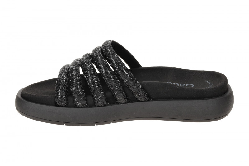 Gabor Plateau Pantolette schwarz Strass 83.752.87