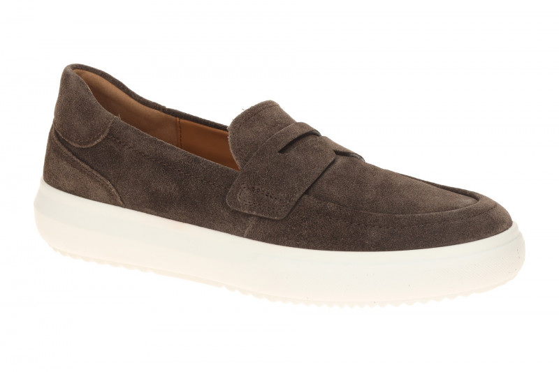 Gabor Schuhe Mokassin Slipper braun Velour 83.367.28