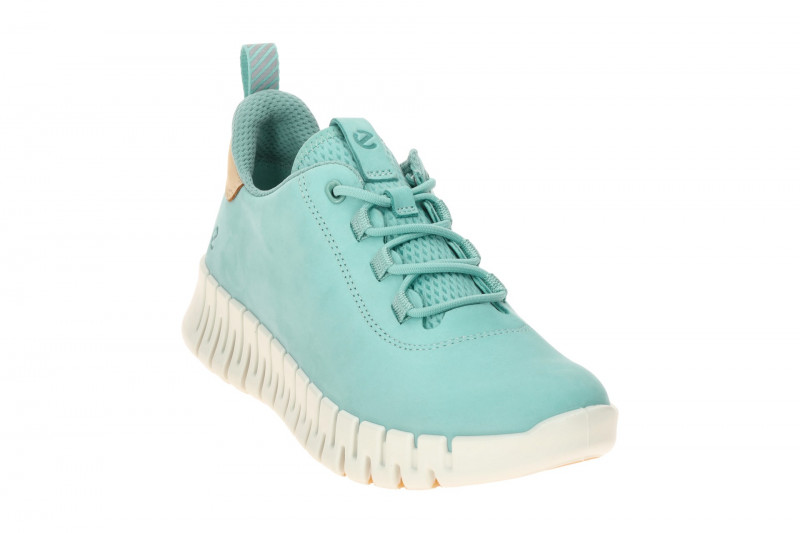 Ecco Gruuv Schuhe türkis blau Damen Sneakers 218203