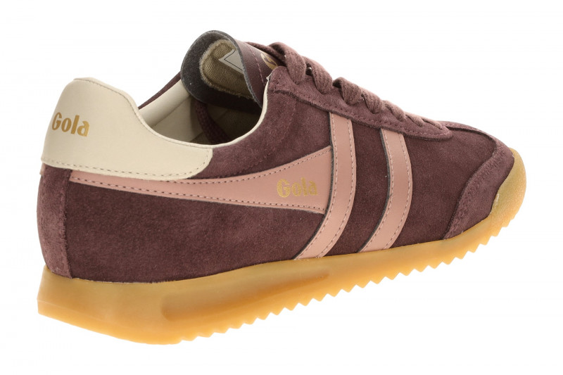 Gola Torpedo Damen Sneakers Schuhe lila braun Velour CLB761