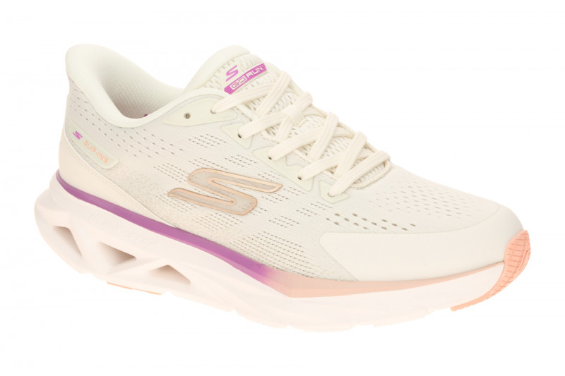 Skechers Glide Step Schuhe beige natural Damen SLIP-INS 129825