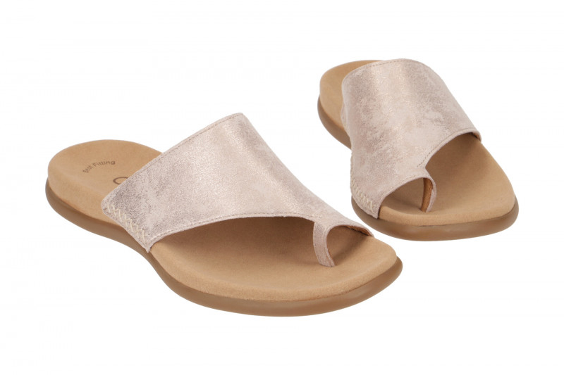 Gabor Zehentrenner Pantolette rosa metallic