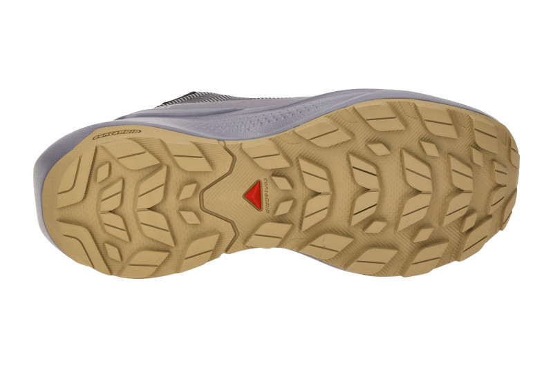 Salomon Elixir Tour Damen Schuhe grau lila Waterproof 475771