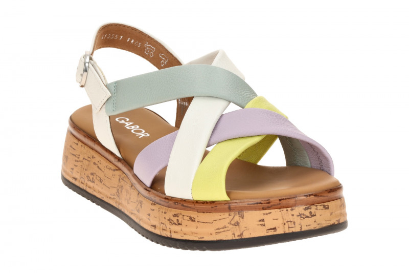 Gabor Plateau Sandalen bunt Nappa 82.743.22