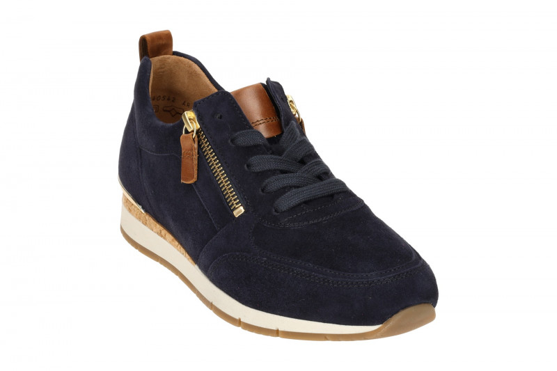 Gabor Sneakers Schuhe blau Velour 83.411.16