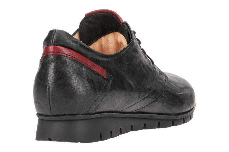 Think Menscha Schuhe schwarz Leder Schnürschuhe