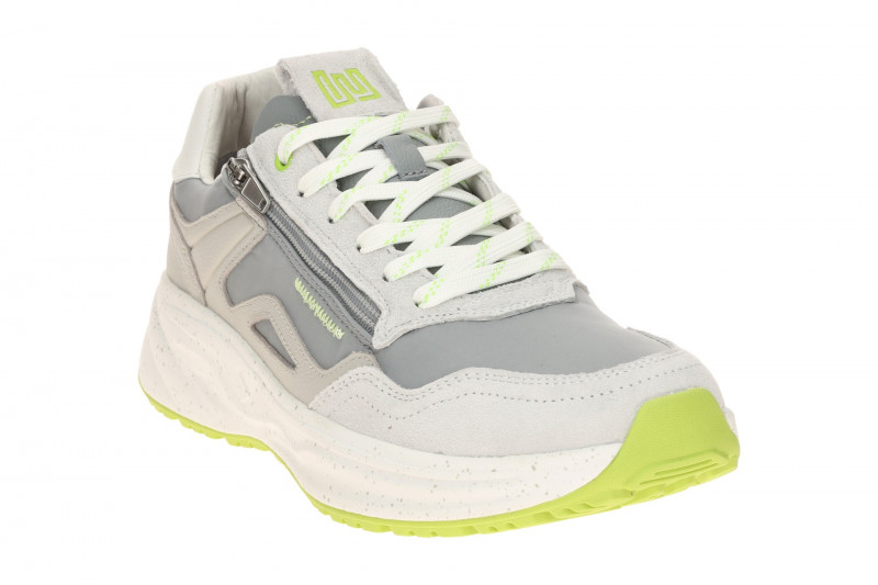 Waldläufer Pablo Sneakers Schuhe grau lime-grün H-Weite 985001
