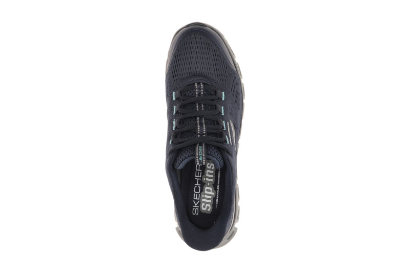 Skechers Glide Step Schuhe blau Herren SLIP-INS wasserdicht 233014