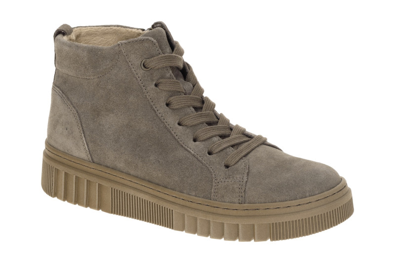 Gabor Mid-Sneaker Boots taupe grau Velour 8008.01.013