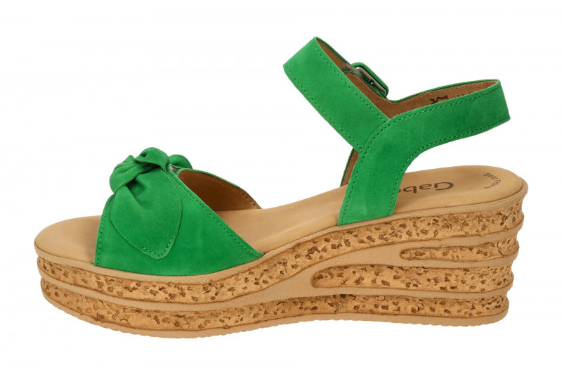 Gabor Plateau Sandale grün verde 64.653.19