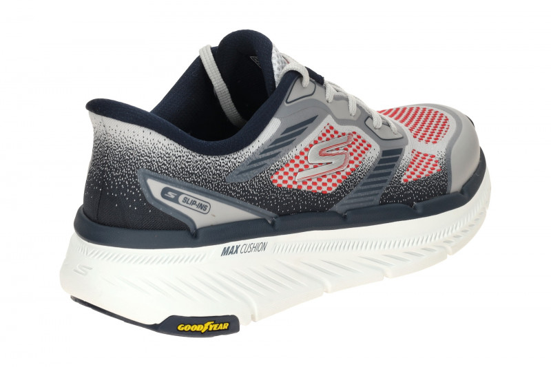 Skechers MAX CUSHIONING Premier Schuhe grau blau Sport Slip Ins
