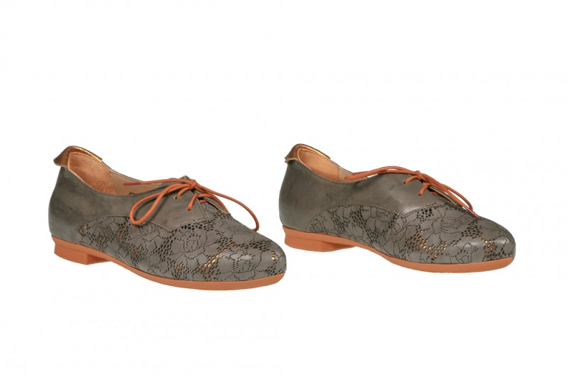 Think Barca Schuhe in dunkelgrau orange