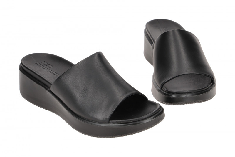 Ecco Flowt Wedge Keil Pantolette schwarz 273313