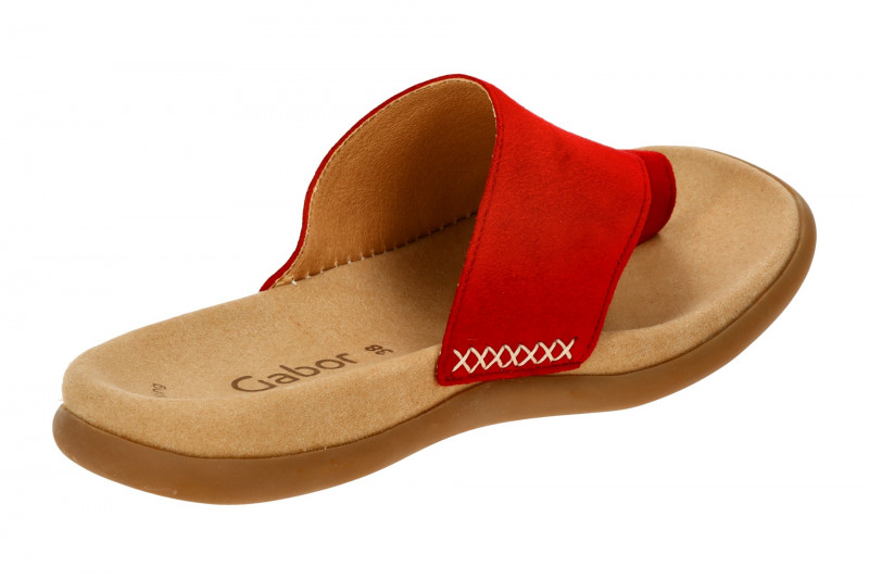 Gabor Zehentrenner Pantolette rot 63.700.15