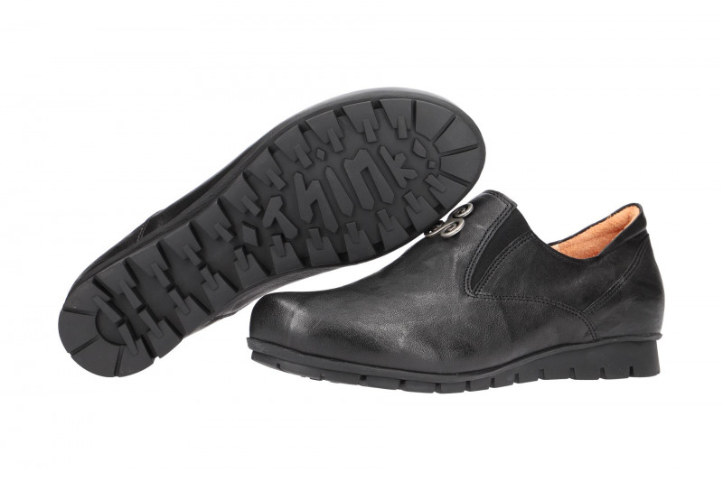 Think Menscha Schuhe Slippers schwarz