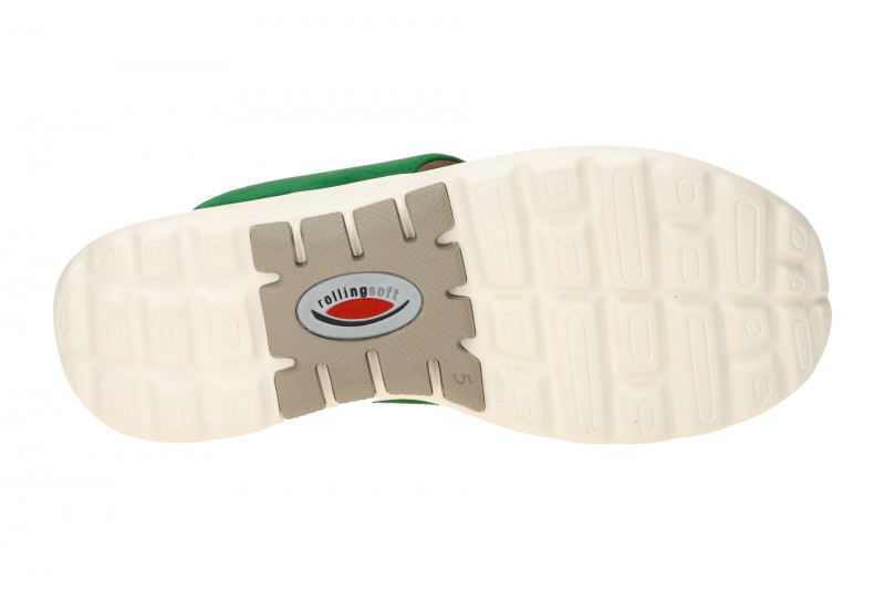Gabor RollingSoft Zehentrenner Pantolette grün Velour 46.812.34
