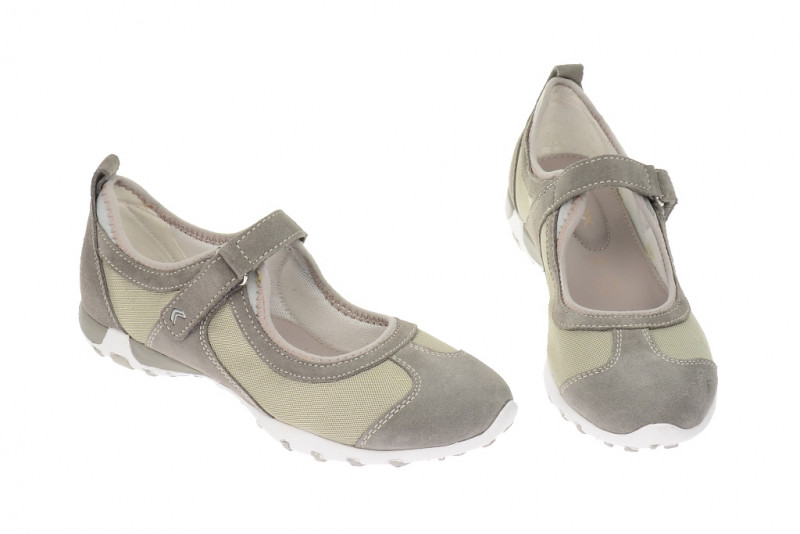 Geox Freccia B Slipper in grau Mary Jane D32C0K