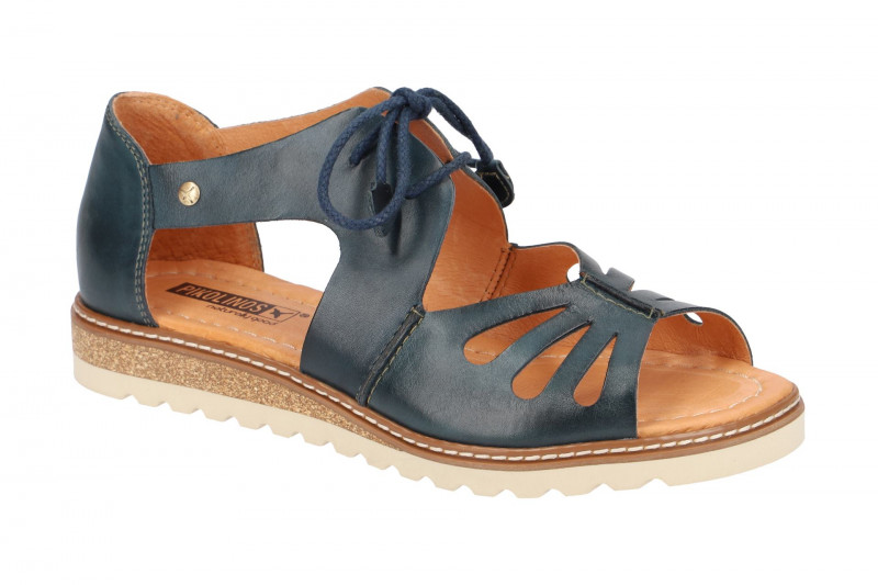 Pikolinos Schnür Sandale Alcudia blau