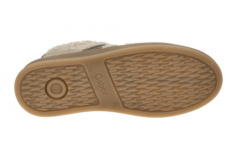 Gabor comfort Sneaker Schuhe grau panna Wolle 76.475.61