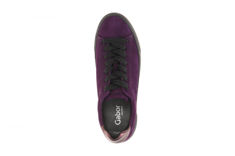 Gabor Comfort Florenz Sneakers lila Samt 56.460.49