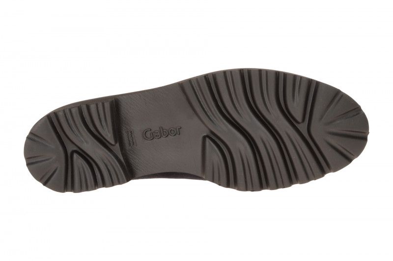 Gabor Fashion Schuhe Slipper blau Velour 4013.01.003