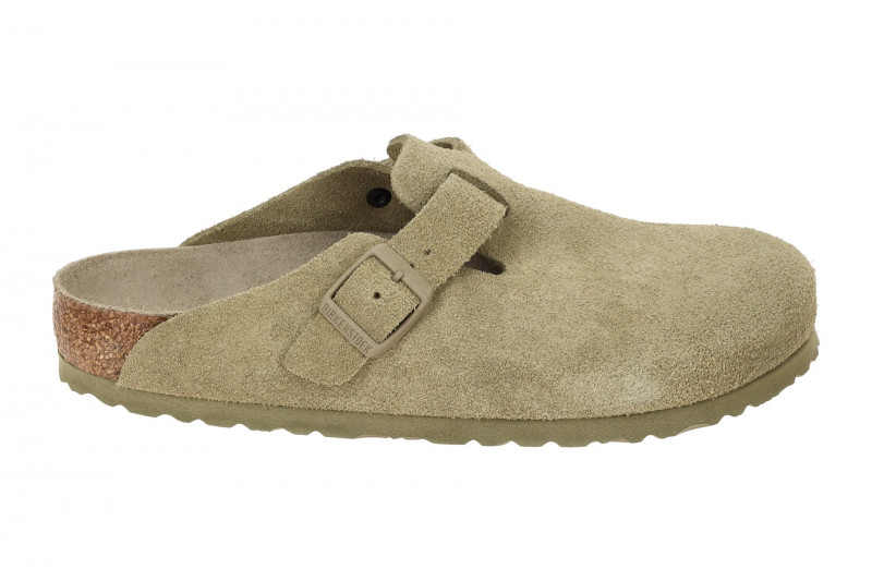 Birkenstock Boston Clogs Pantolette grün khaki Normal-Weit UNISEX 1019054
