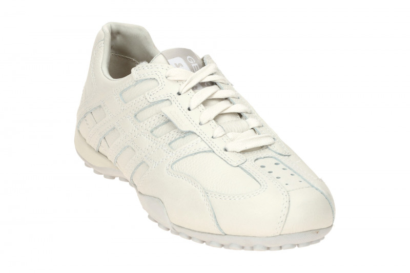 Geox Snake Schuhe weiß Glattleder U55MNB