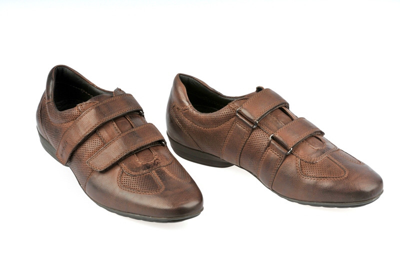 Geox James Schuhe braun coffee Klettverschluss