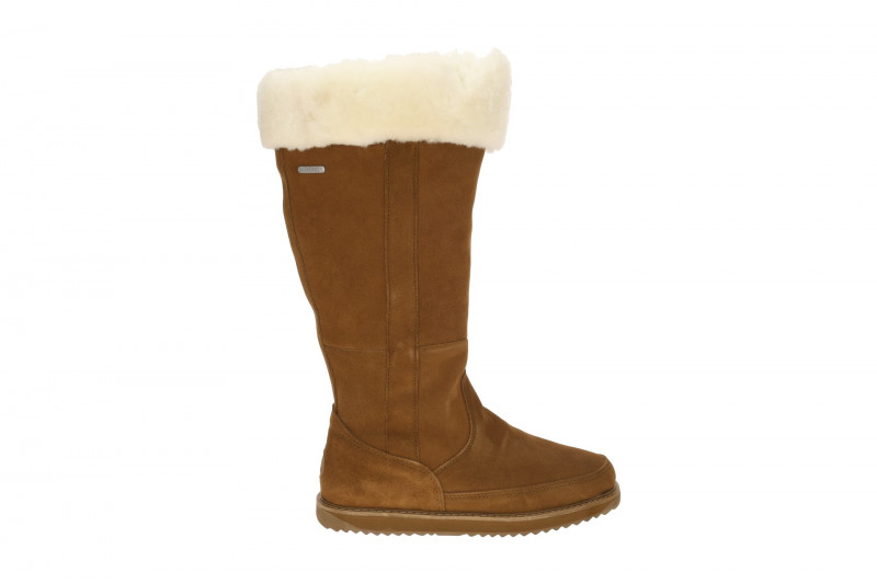 EMU Georgi Schaft Stiefel braun Fellkragen W13218