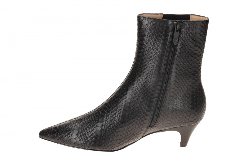 Peter Kaiser Stiefelette schwarz Kroko Ankle Boots 75340