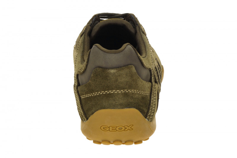 Geox Snake Schuhe grün olive Velour Nubuck U55MNB