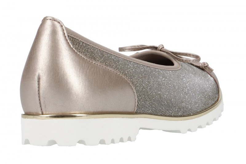 Gabor Glamour Ballerina grau gold 83.100.62