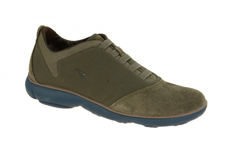 Geox Nebula Schuhe grau braun Sohle blau