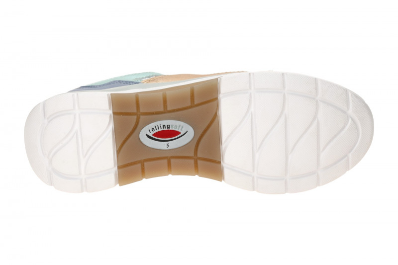 Gabor RollingSoft Schuhe weiß kombi Glitzer Metallic 66.926.61