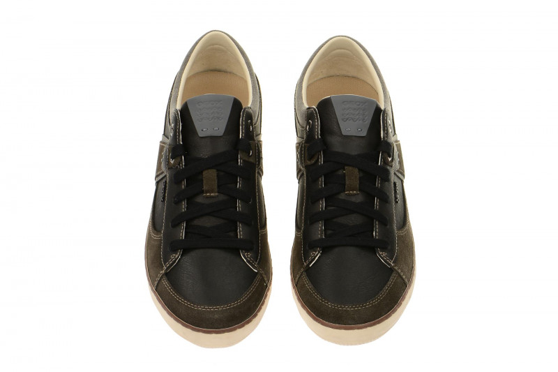 Geox Box Schuhe grau schwarz U44R3C
