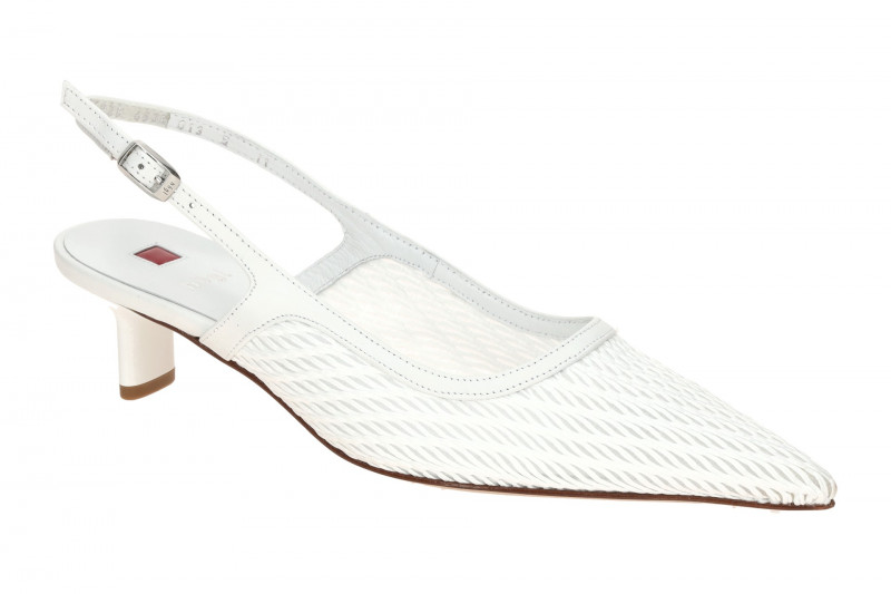 Högl Fergie Slingpumps weiß Netz 4928