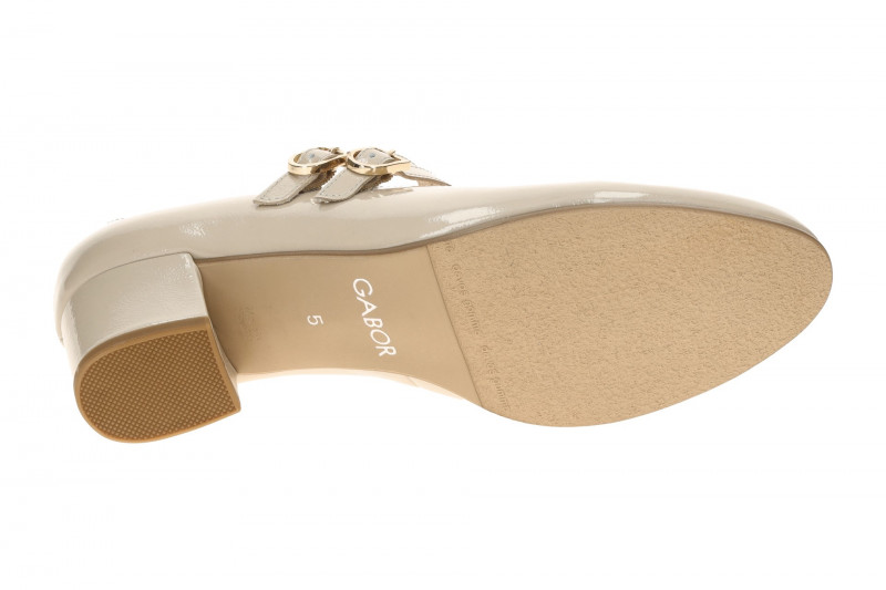 Gabor Riemchen Pumps beige Lack 82.212.97