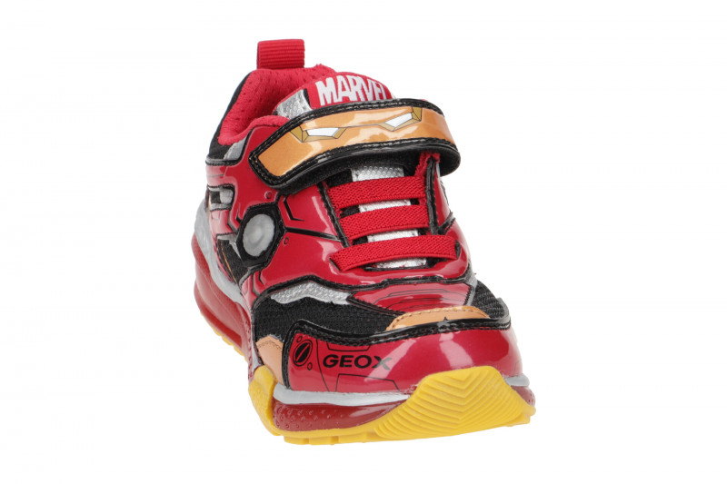 Geox Bayonyc Kinder Schuhe rot Iron Man J35FEC