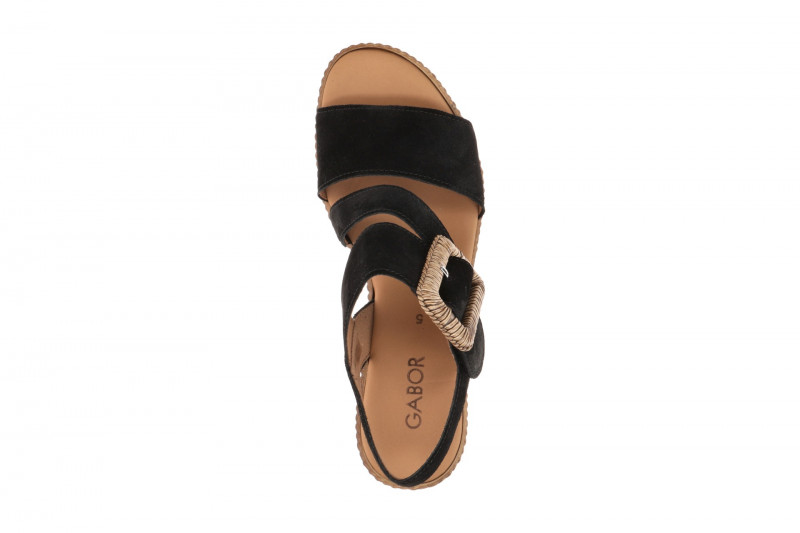 Gabor Wedges Keil Sandale schwarz 84.771.17