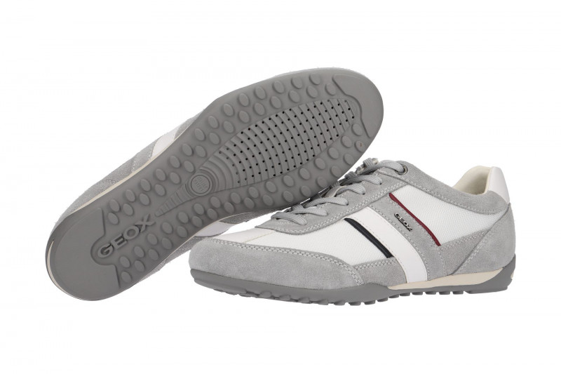 Geox Wells Schuhe weiß grau U52T5C
