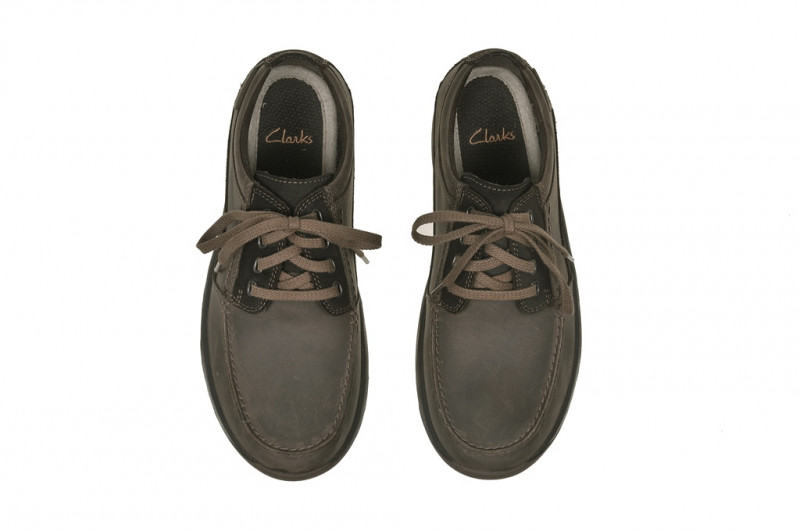 Clarks Route Place Schuhe in dunkelbraun Mokassin 20351201