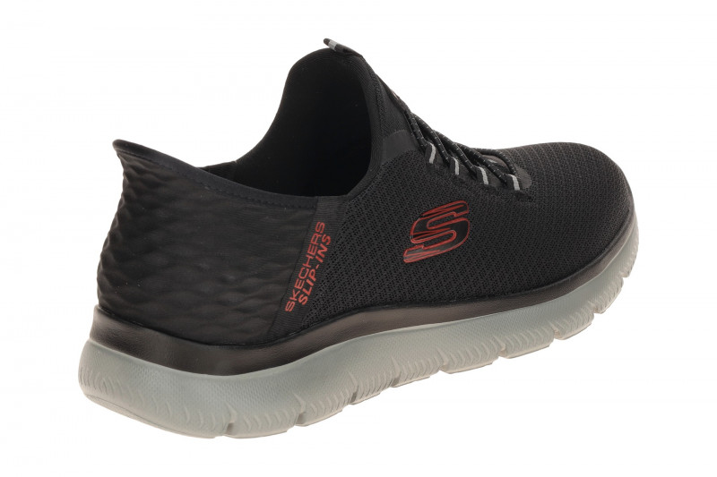 Skechers Summits Schuhe schwarz rot SLIP-INS 232457