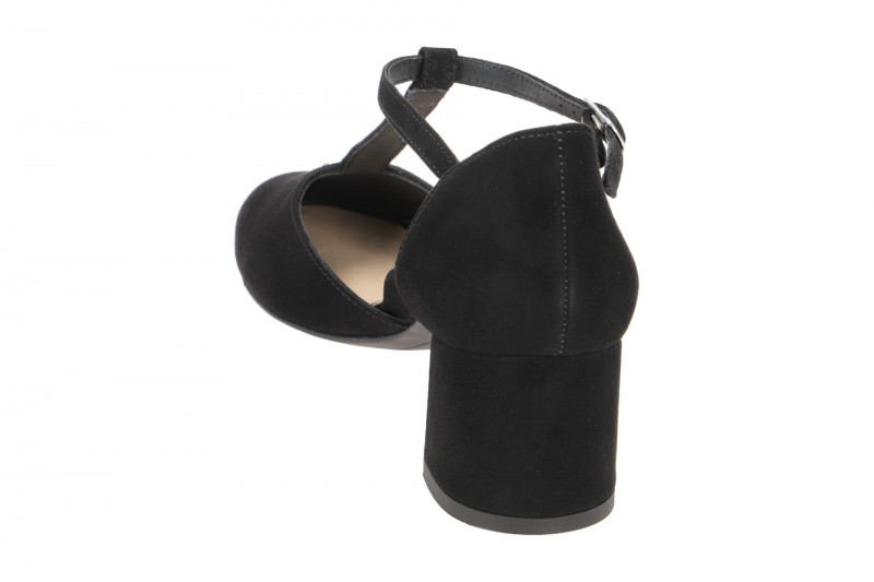 Paul Green T-Steg Pumps schwarz Samt Velour 3807