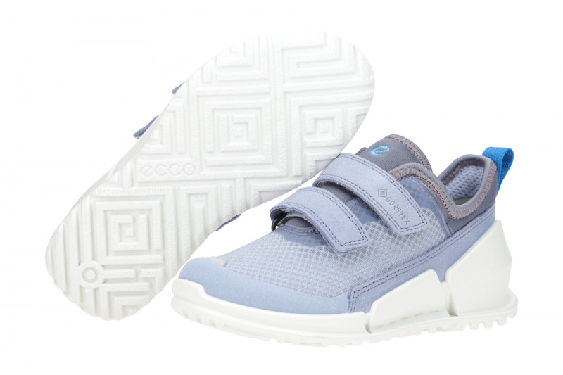 Ecco Biom Kinderschuhe blau Klett GORE-TEX 711732