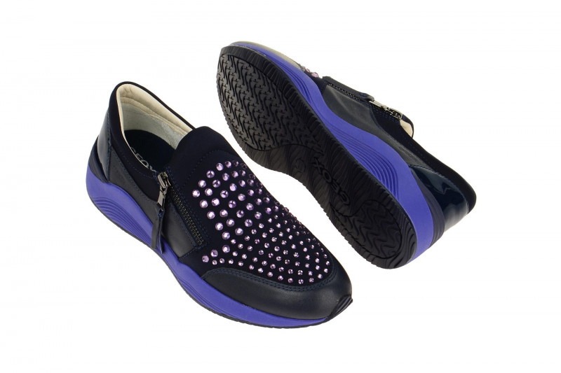 Geox Omaya Schuhe blau lila strass Gr 38
