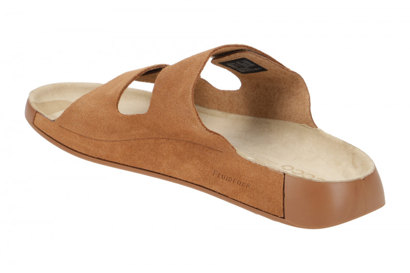 Ecco Cozmo Herren Pantolette braun cashmere Klett 500904