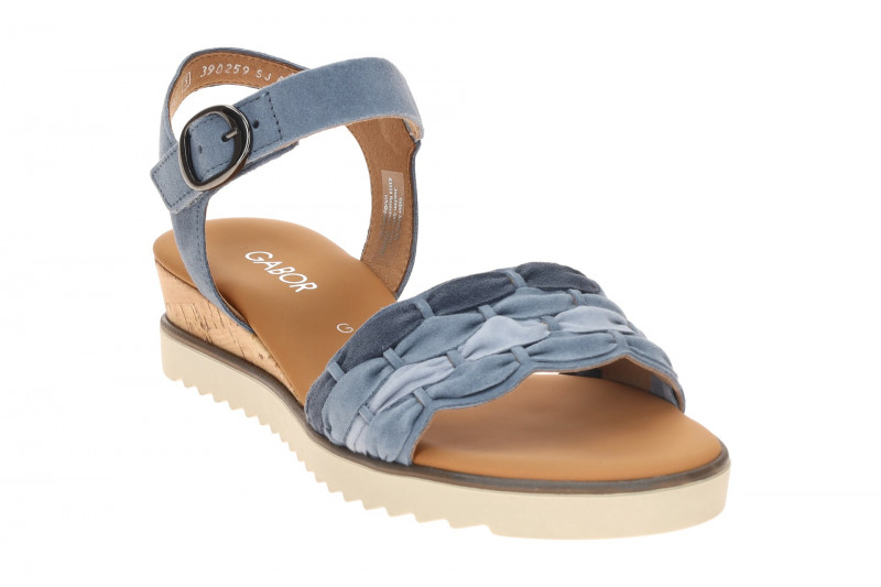 Gabor Sandale blau Velour 82.758.26